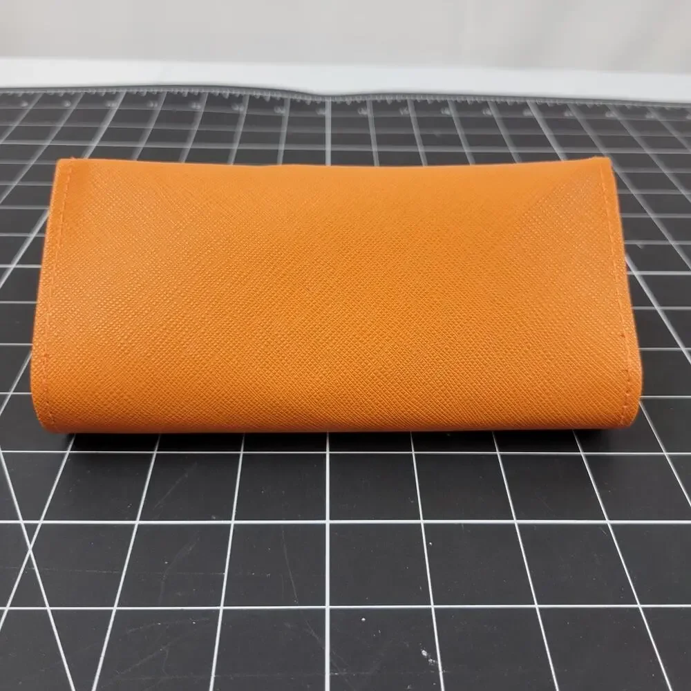 TORY BURCH ORANGE AUTHENTIC SUNGLASSES EYEGLASSES CASE - Picture 11 of 13